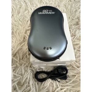 GO WARMER Hand Warmer Power Bank Rechargeable Portable USB Grey New